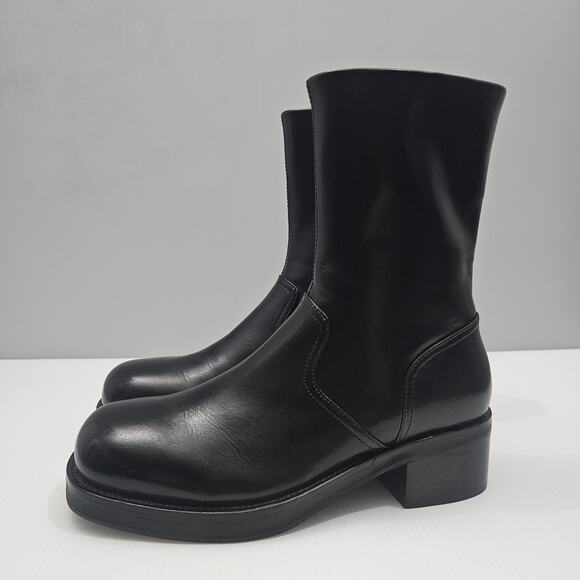 Jeffrey Campbell Liverpool 2 Ankle Boot Womens 8.5 Black Platform Heeled 90s - Picture 14 of 14